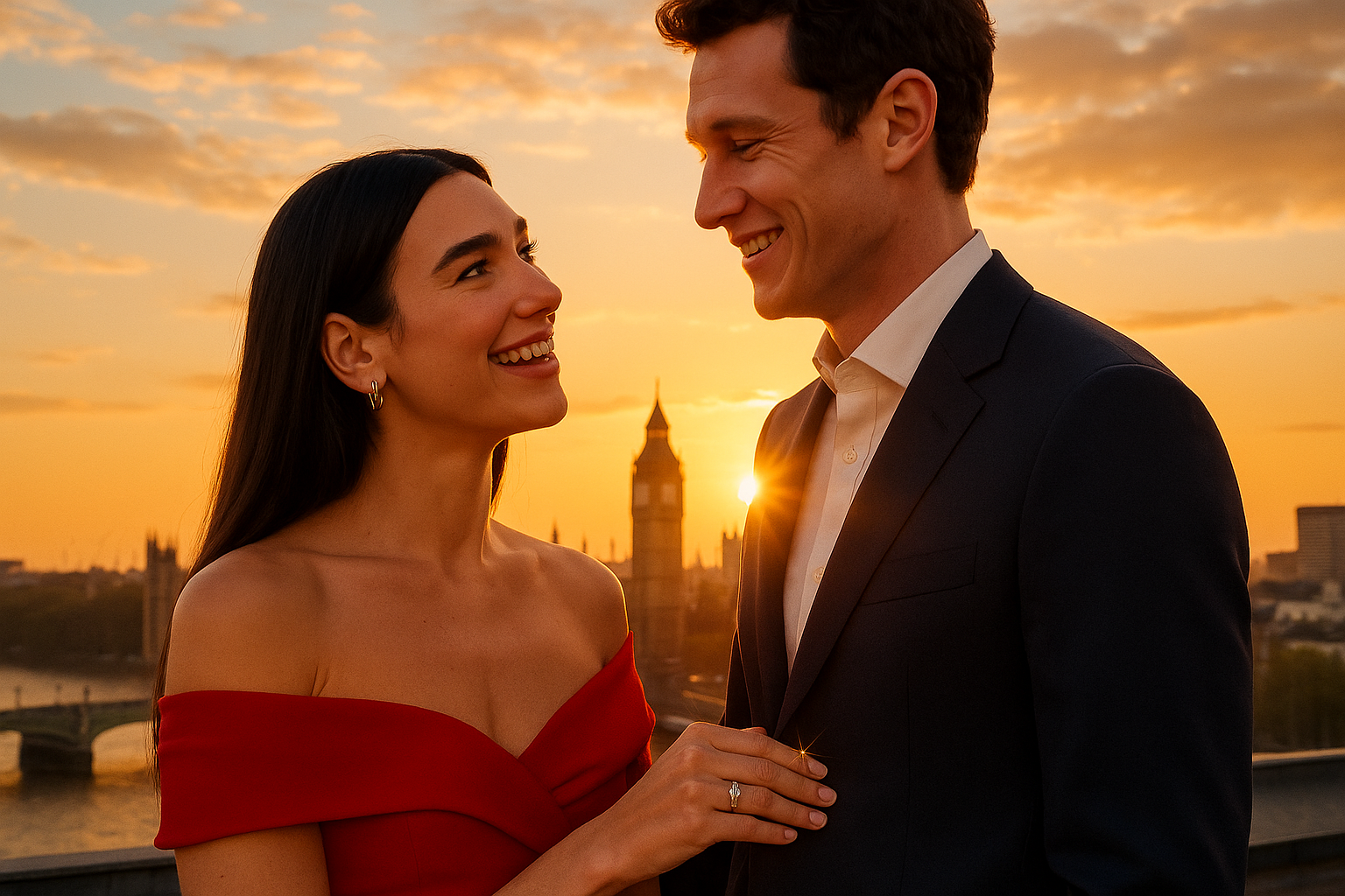 Dua Lipa & Callum Turner Engagement